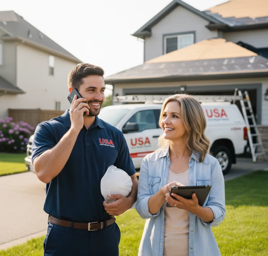 USA Roof Repair Experts customer support in Blanchester